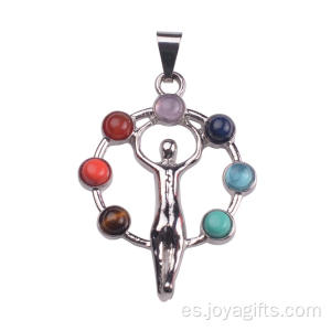 Encanto Buda Yoga Meditación Chakra plata esterlina colgante regalos